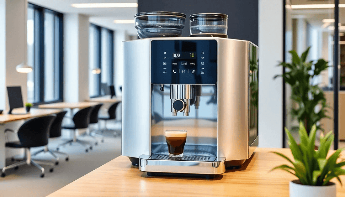 A sleek Atlantis coffee machine in a modern office