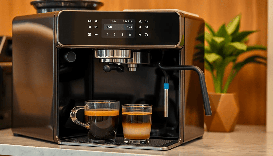 A sleek coffee machine brewing fresh coffee in Panipat