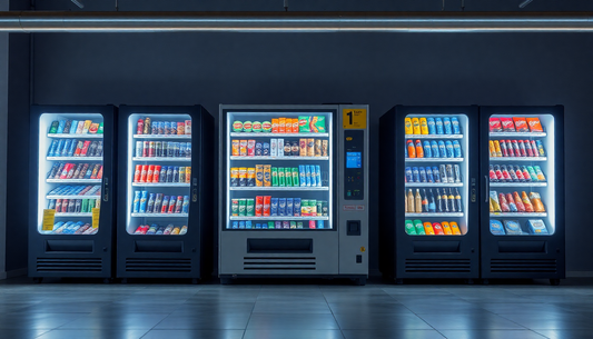 Modern vending machines displaying drinks with focus on NESCAFE COFFEE MACHINE PRICE ONLINE options