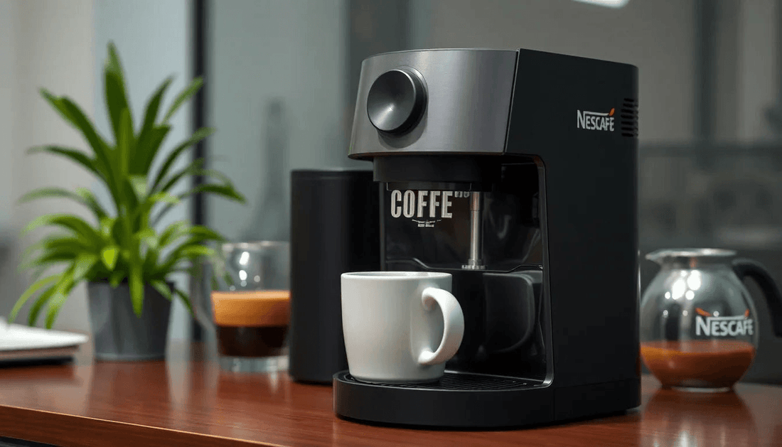Nescafe coffee machine brewing coffee in Uttar Pradesh office