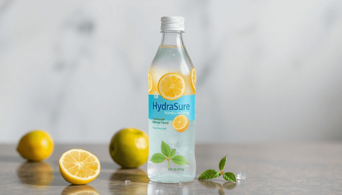 A refreshing bottle of HydraSure Nimbu Pani ORS drink