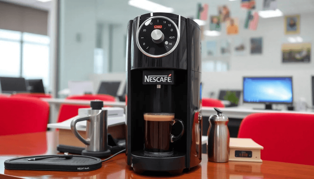 Nescafe coffee machine in a Mizoram office setting