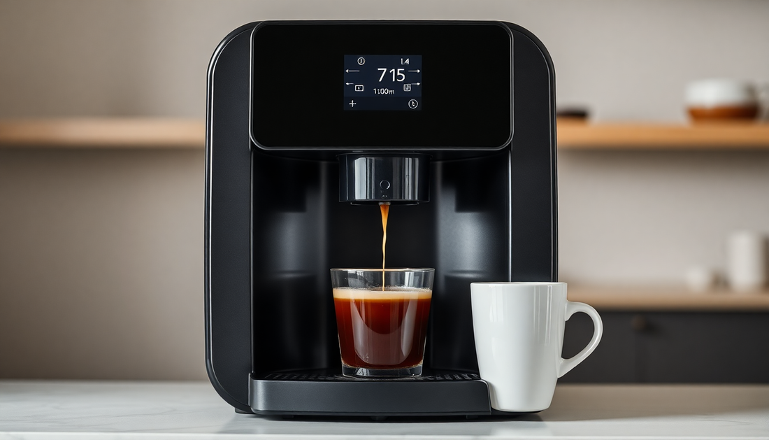 A modern premix instant tea machine dispensing tea