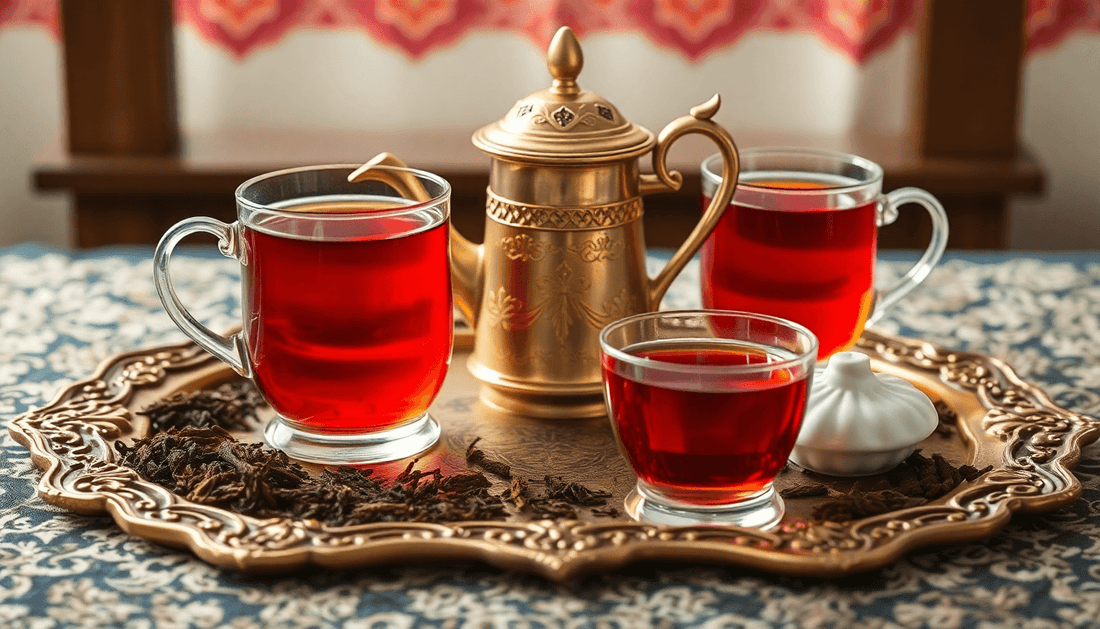 A royal tea setup with Assam and Darjeeling tea
