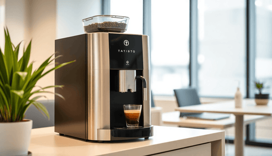 Tata My Bistro coffee machine in an office setting