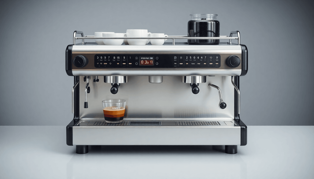 Manual coffee machine with two and three lanes
