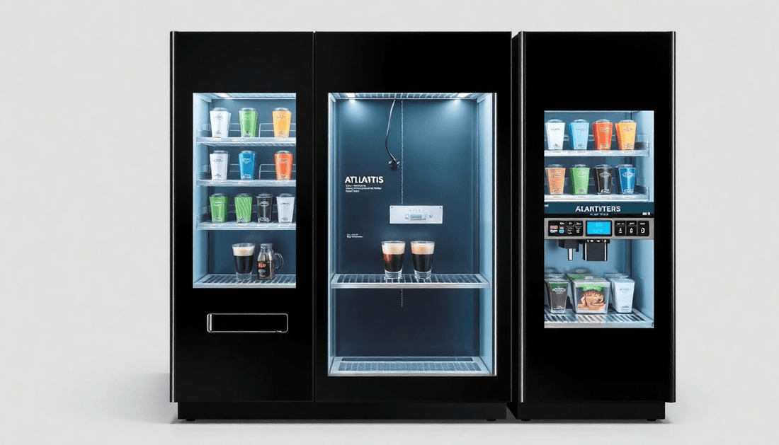 A sleek Atlantis Classic coffee vending machine