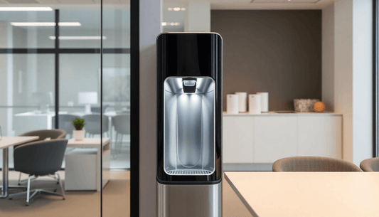 Modern Voltas water dispenser in a sleek office setting