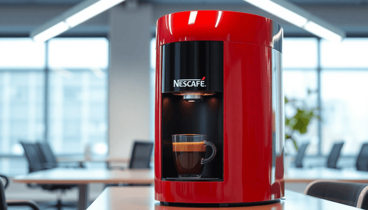 A Nescafe coffee machine in a modern office setting