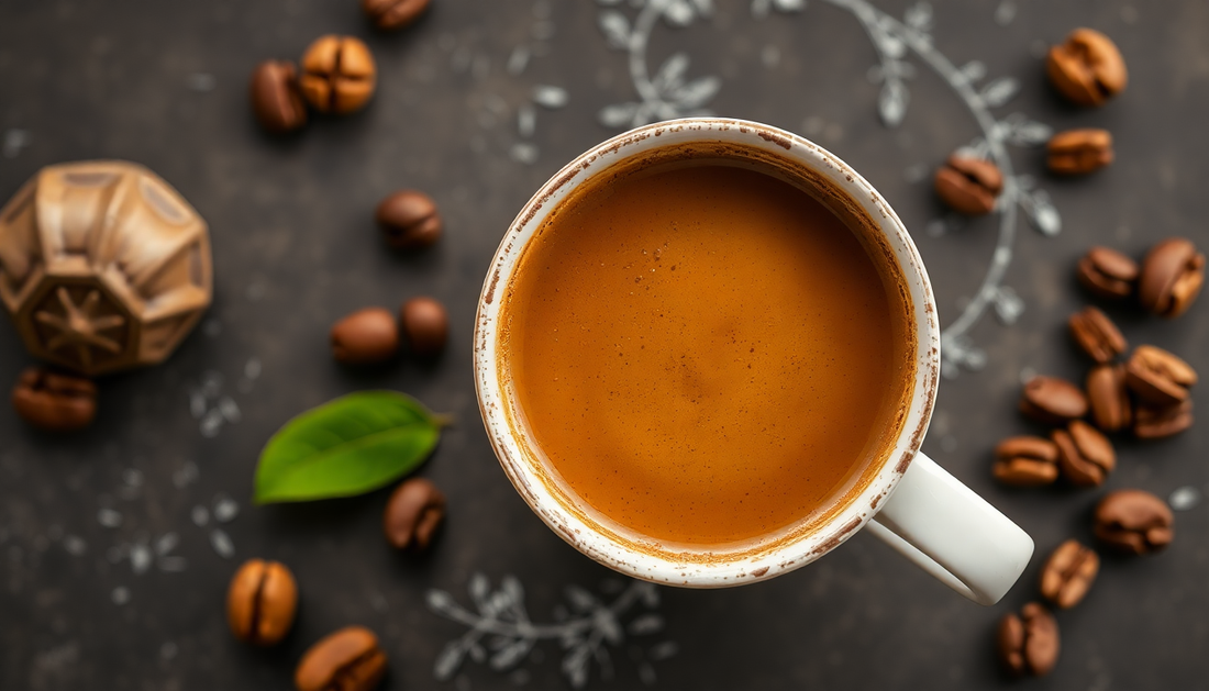 A cup of coffee with Atlantis Nukkad coffee powder