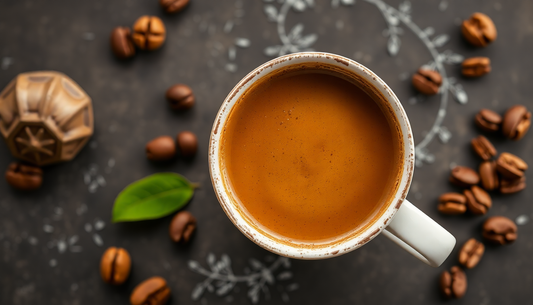 A cup of coffee with Atlantis Nukkad coffee powder