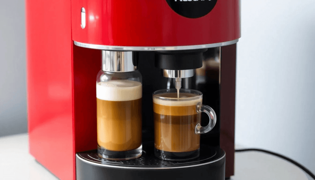 Nescafe coffee machine brewing fresh coffee in Jharkhand