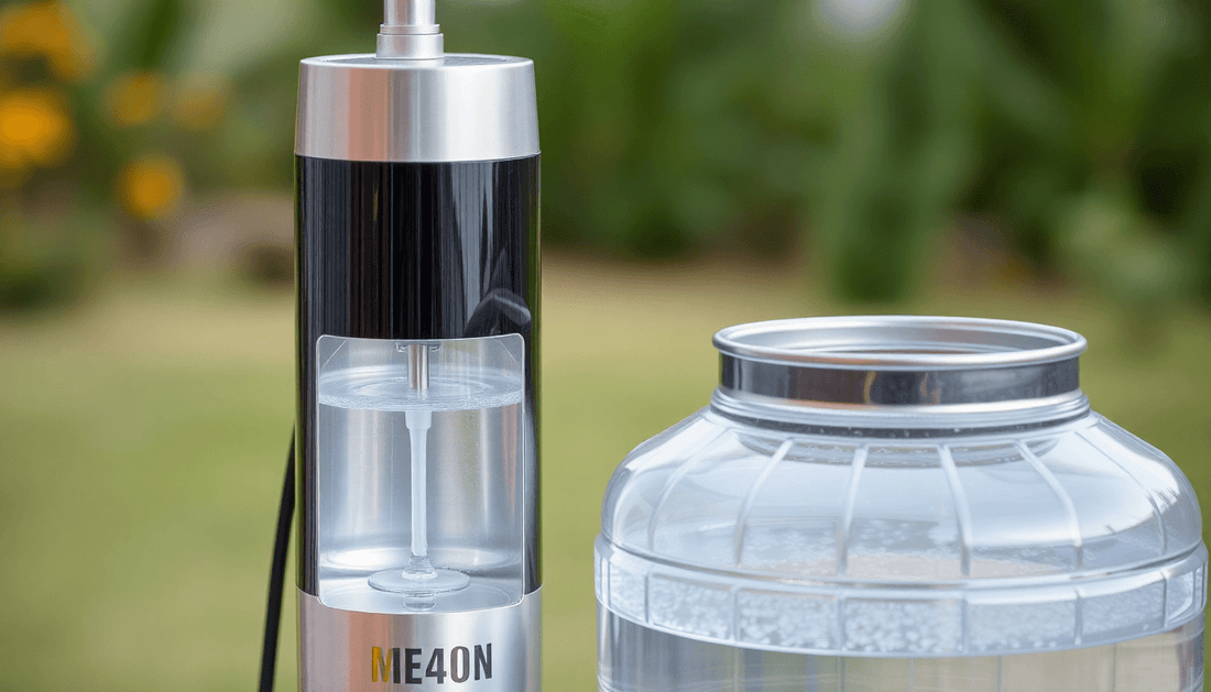 An automatic water dispenser attached to a large water jar