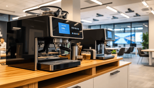 Chai Point coffee machine setup in modern office space