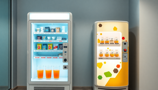 Atlantis Tea Coffee Vending Biha with modern vending machines offering drinks and snacks in a clean setting