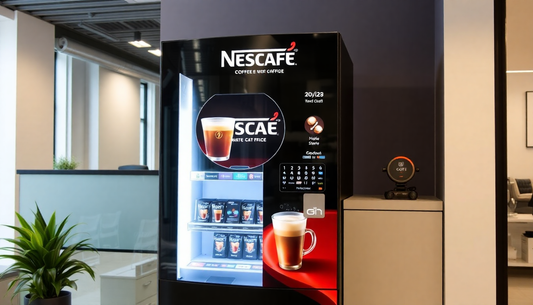 Nescafe 2 option coffee vending machine in office