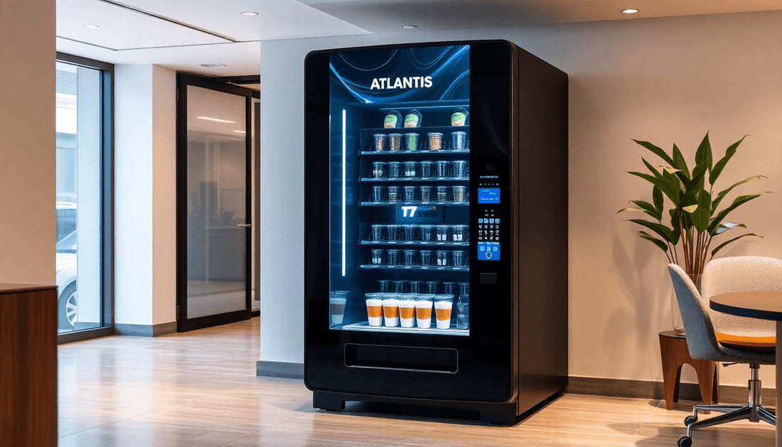Modern Atlantis coffee vending machine in office setting
