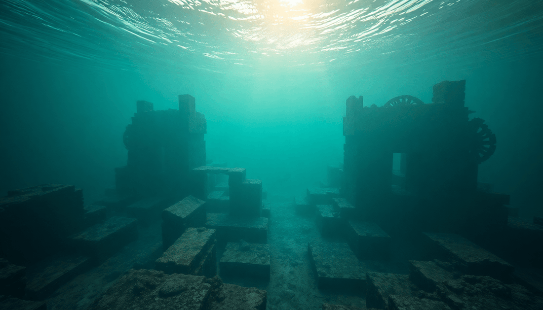 Mysterious underwater ancient city ruins
