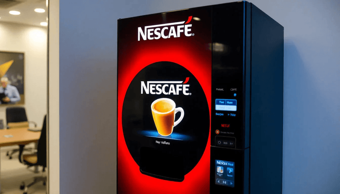 Nescafe coffee vending machine in a Rajasthan office