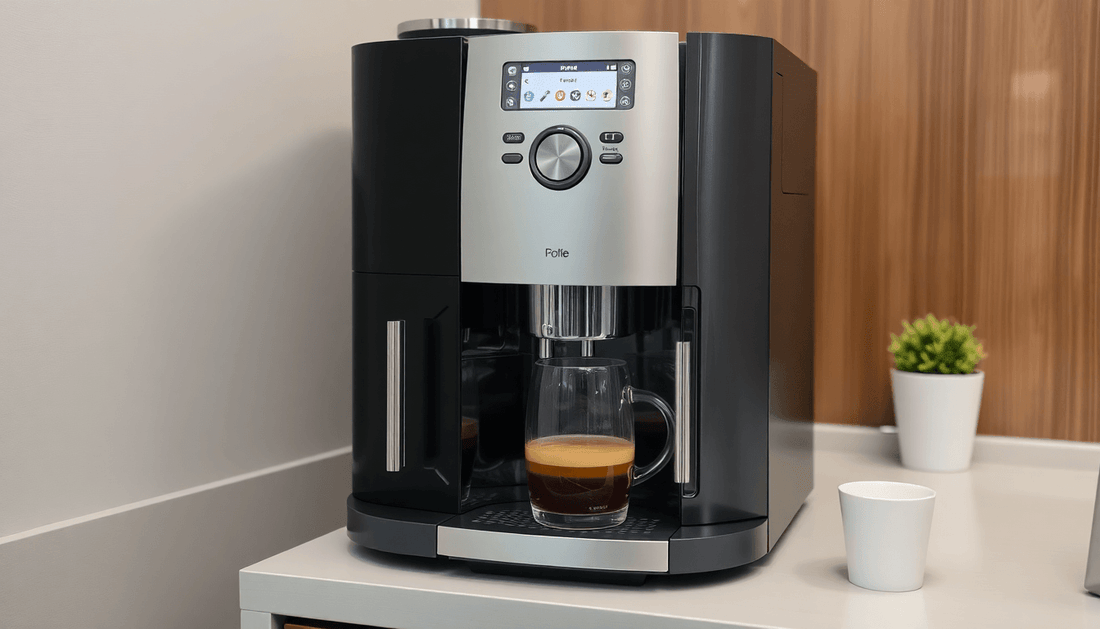Nestle coffee machine brewing fresh coffee in Sector 28 office