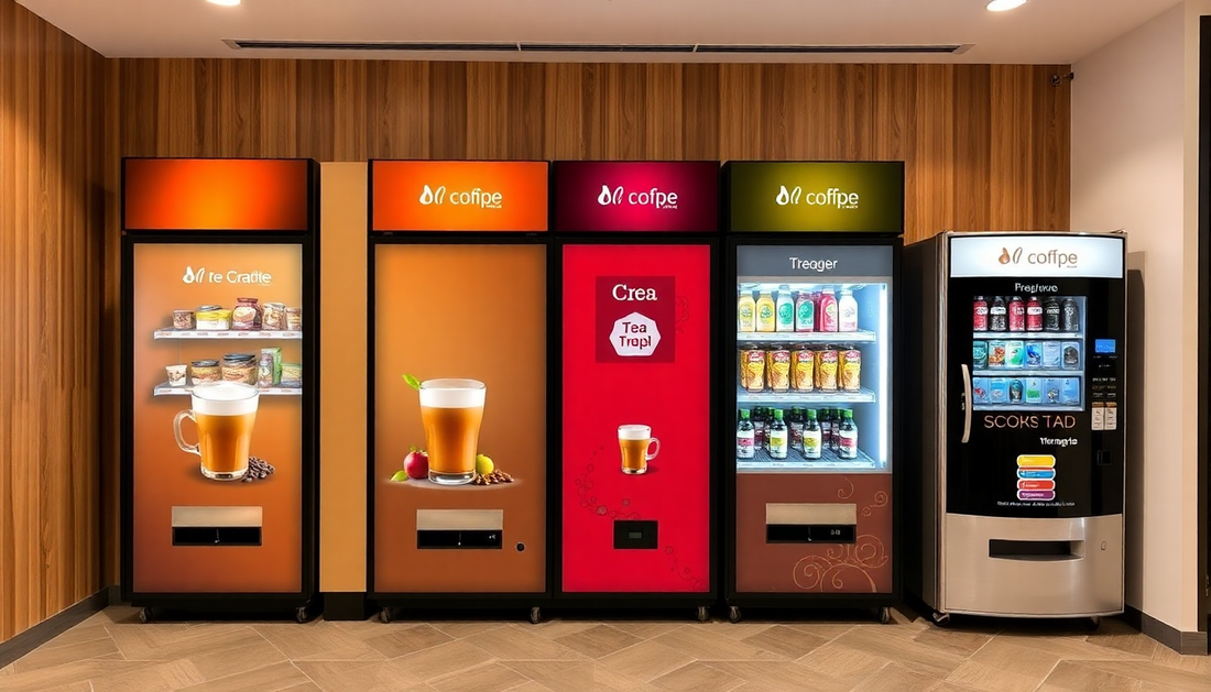 Modern coffee and tea vending machines in Gurgaon office