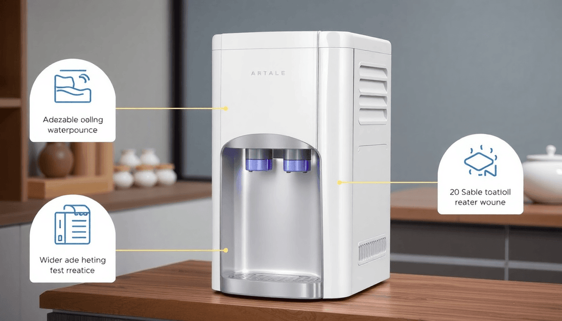 A 20 liter water dispenser with cooling and heating features