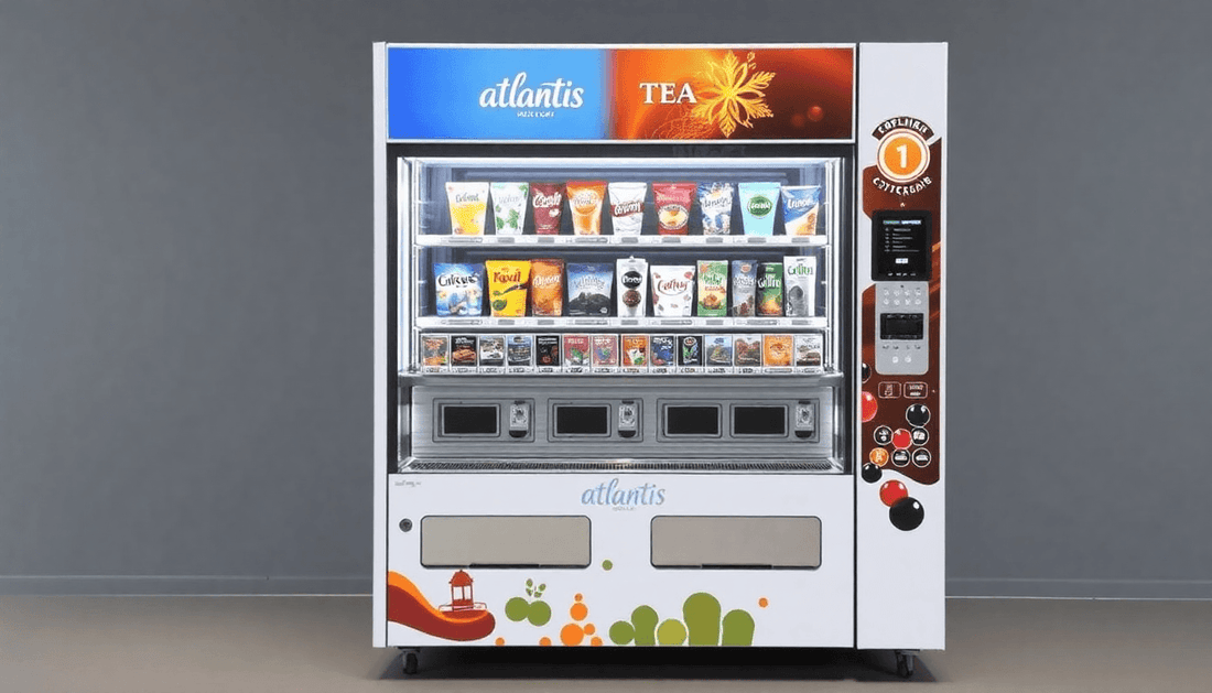 Commercial ATLANTIS Classic 4 Lane tea and coffee vending machine