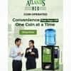 COFFEE WALLA Coin Operated Hot Beverage Dispenser with digital controls in office setting