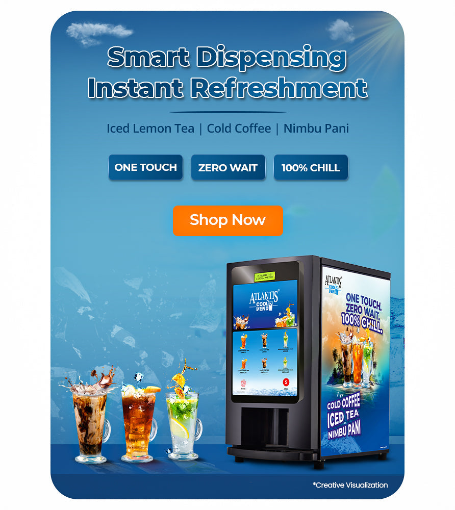 Cool Vend Cold Beverage Dispenser Instant Refreshment - COFFEE WALLA CALL ANY REQUIREMENT 99397588888 24*7