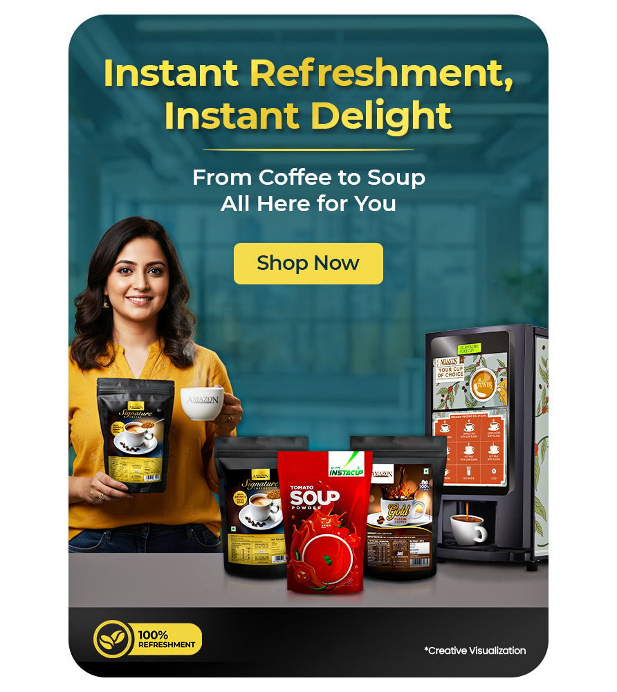 Instant Hot Beverage PREMIX Collection for Quick Refreshment - COFFEE WALLA CALL ANY REQUIREMENT 99397588888 24*7