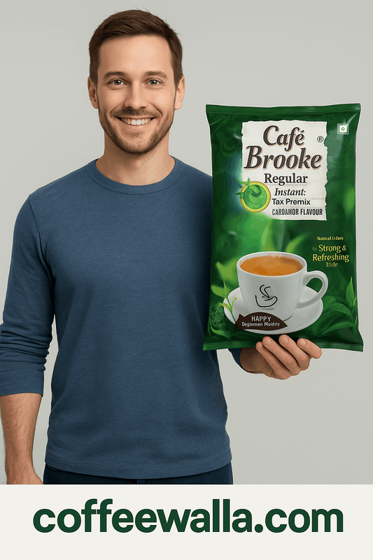 Cafe Brooke Instant Tea Premix 1kg Cardamon Tea Pack
