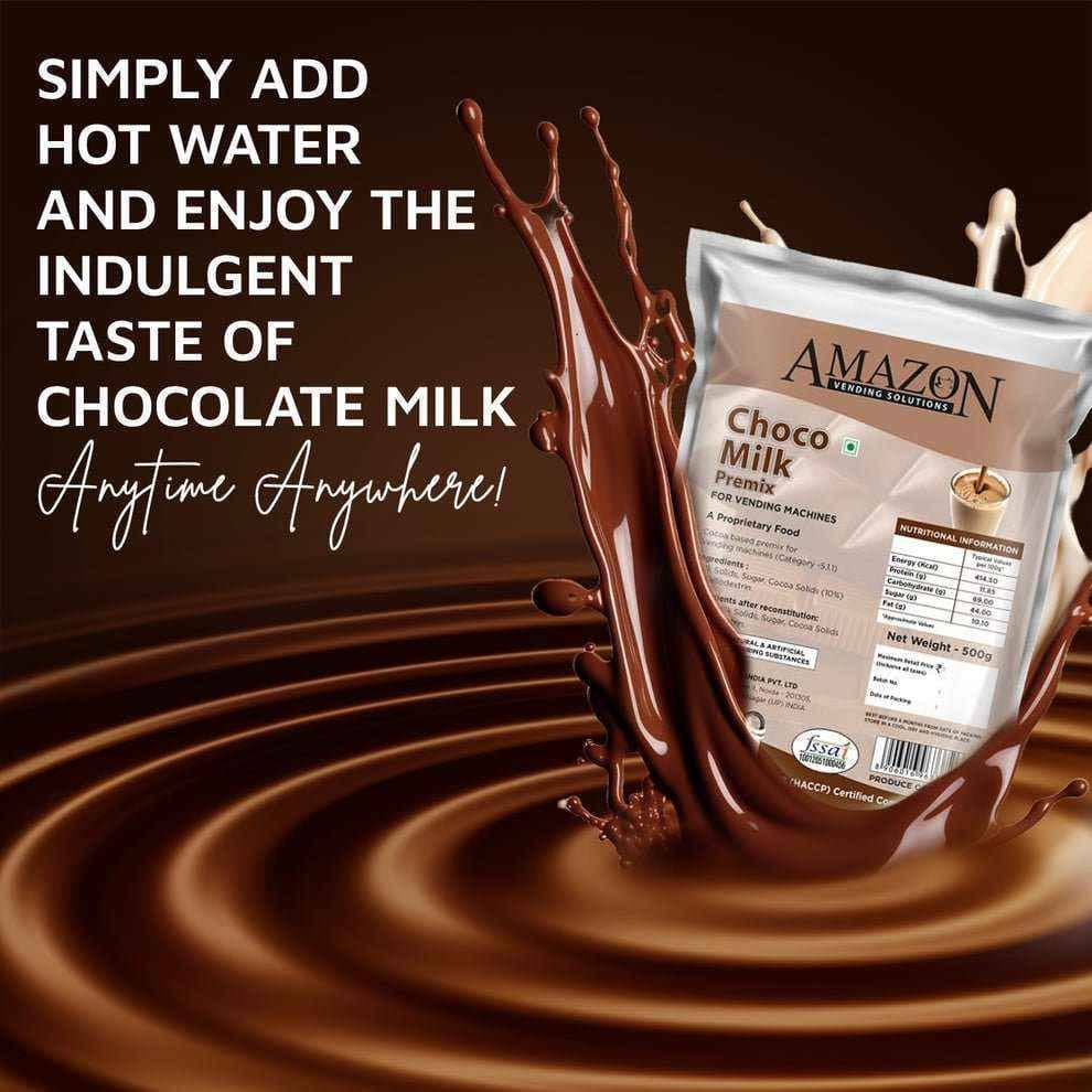 Amazon Chocolate Milk Premix 500g for Vending Machines | COFFEE WALLA