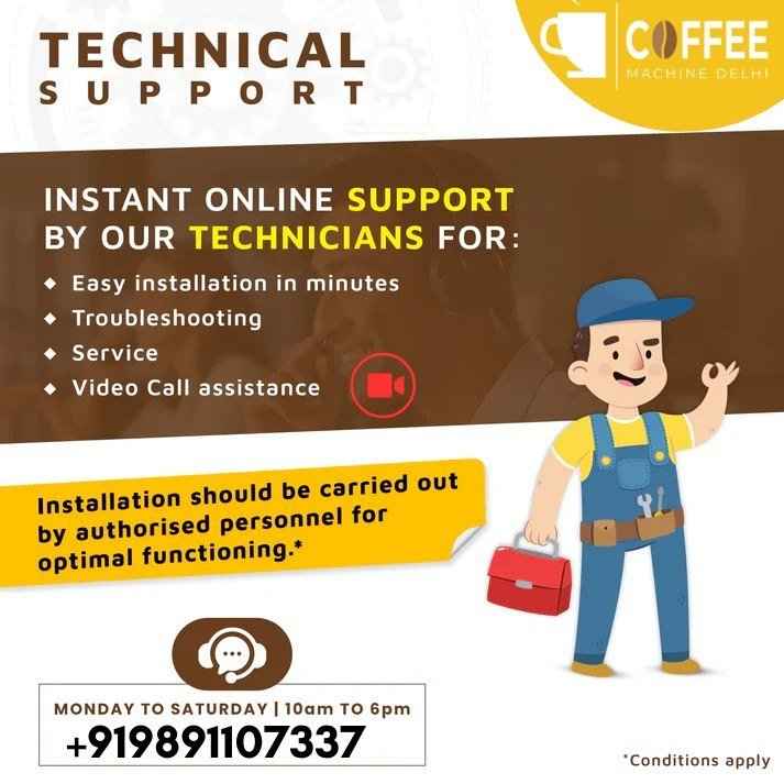 Technical support service for cardamom tea premix for vending machines with installation and troubleshooting