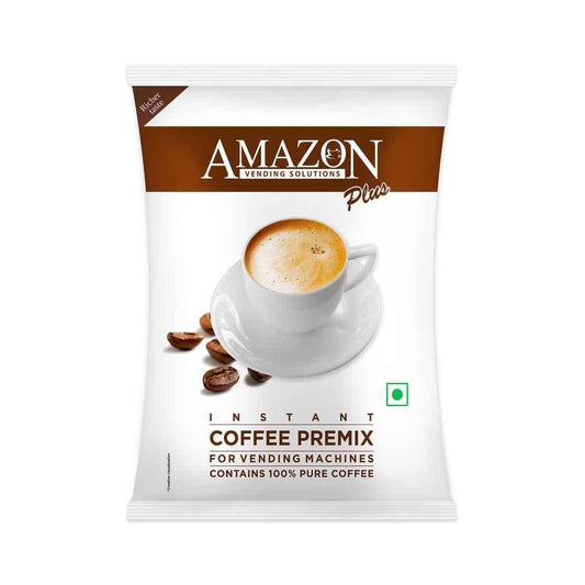 Amazon Plus instant coffee premix pack for vending machines by tea coffee vending service Atlantis vending machine in Indirapuram