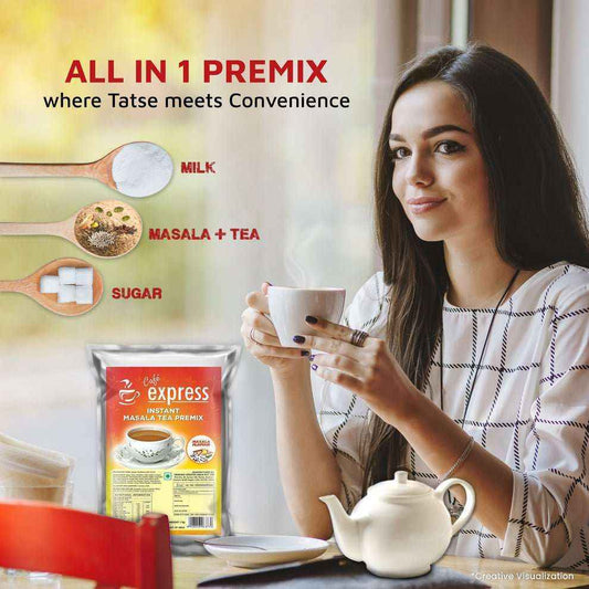 ATLANTIS Cafe express masala tea  Instant Masala Tea Powder 1 Box 20 KG by Tea Coffee Vending Service