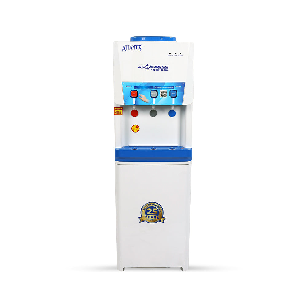 Atlantis Airpress 3 Tap Water Dispenser with Hot & Cold Taps - COFFEE WALLA CALL ANY REQUIREMENT 99397588888 24*7