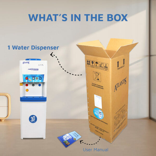 Atlantis Airpress 3 Tap Water Dispenser with Hot & Cold Taps - COFFEE WALLA CALL ANY REQUIREMENT 99397588888 24*7