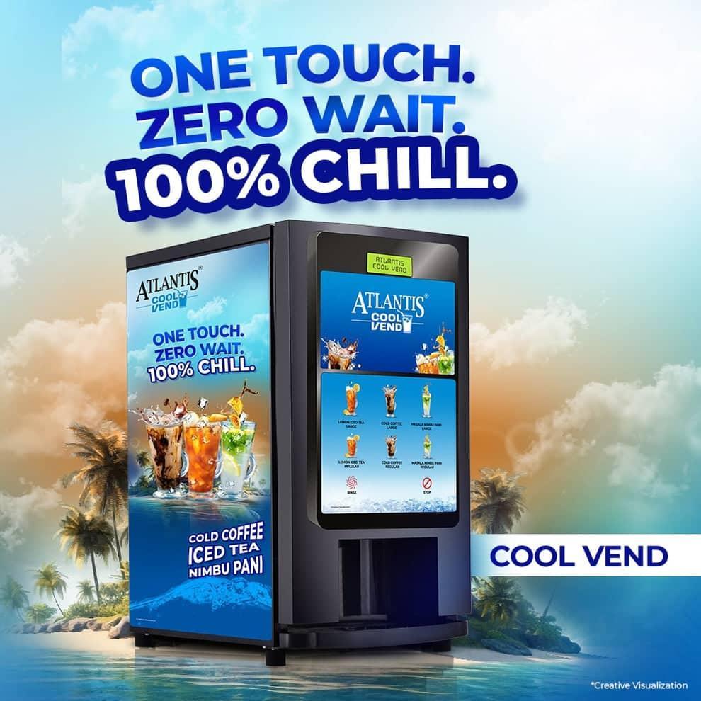 Atlantis coffee machine Cool Vend with one touch, zero wait and cold coffee iced tea options