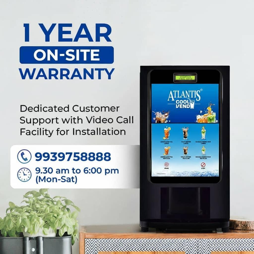 Atlantis coffee machine by COFFEE WALLA with 1 year on-site warranty and video call support