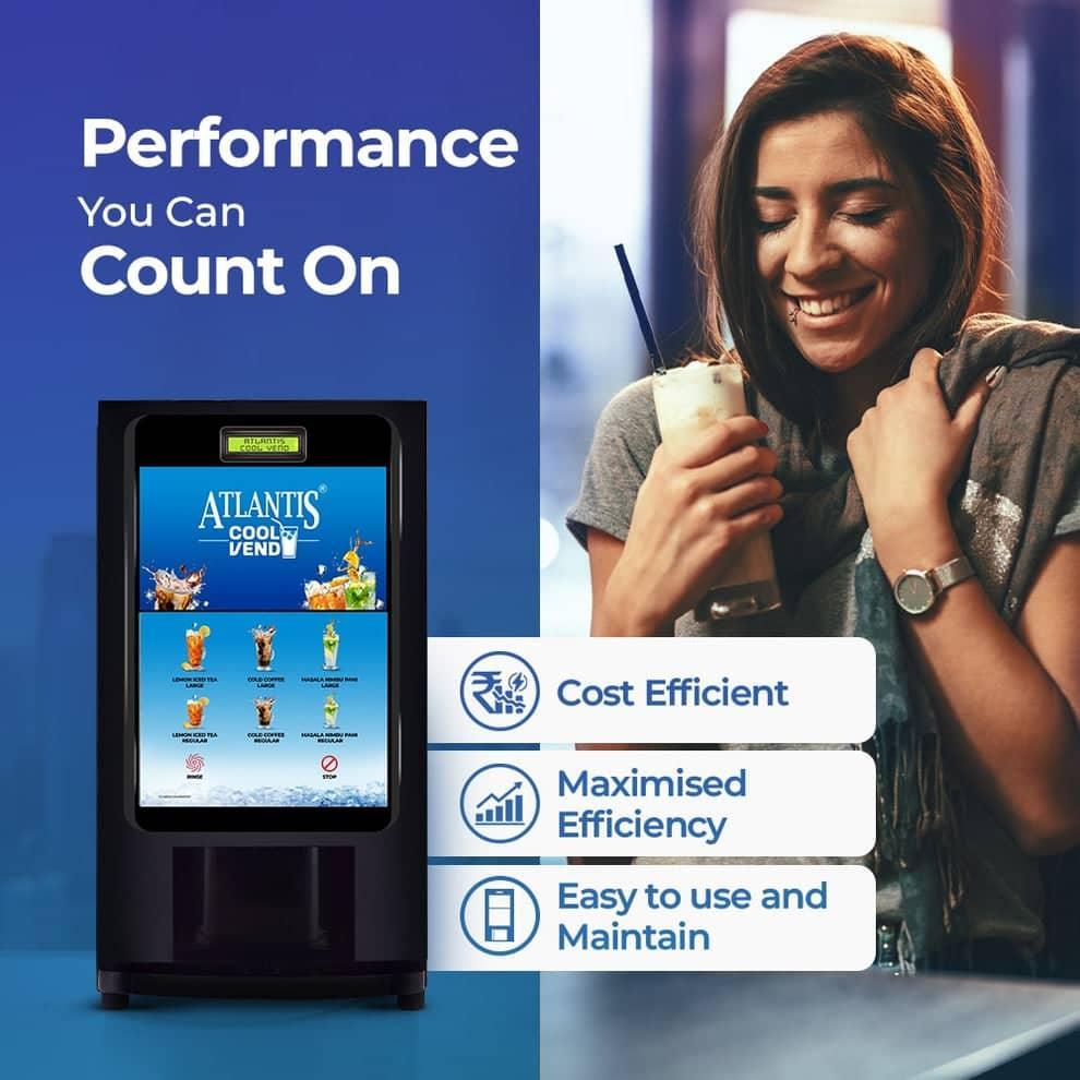 Atlantis coffee machine by COFFEE WALLA with cost efficiency and maximised performance features