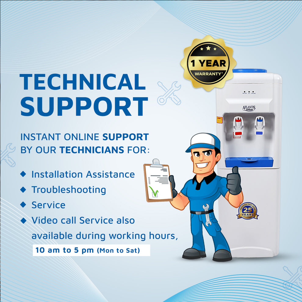 Hot and cold water dispenser for office with technical support and one year warranty