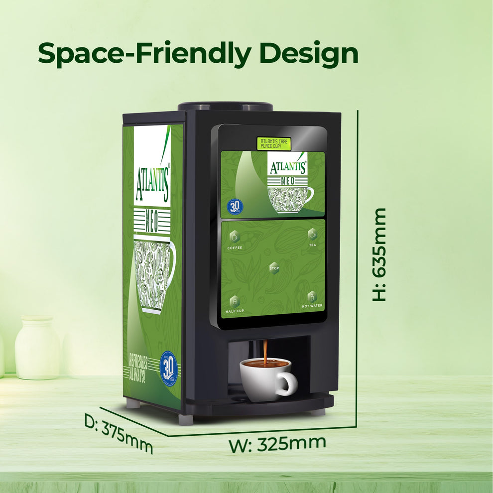 Atlantis Neo 2 coffee vending machine Noida by COFFEE WALLA with space-friendly compact design