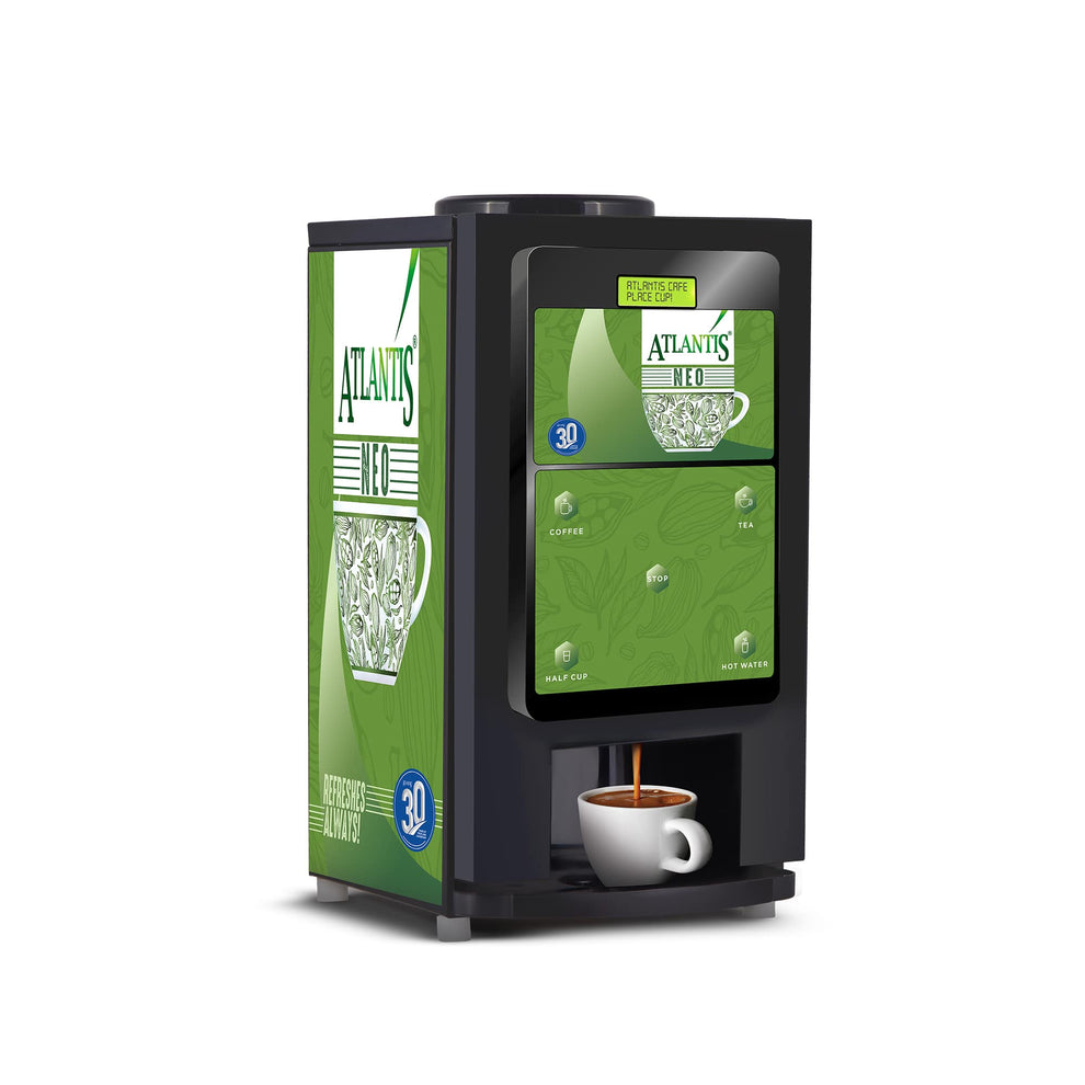 COFFEE WALLA Atlantis Neo 2 coffee vending machine Noida brewing fresh coffee with green design
