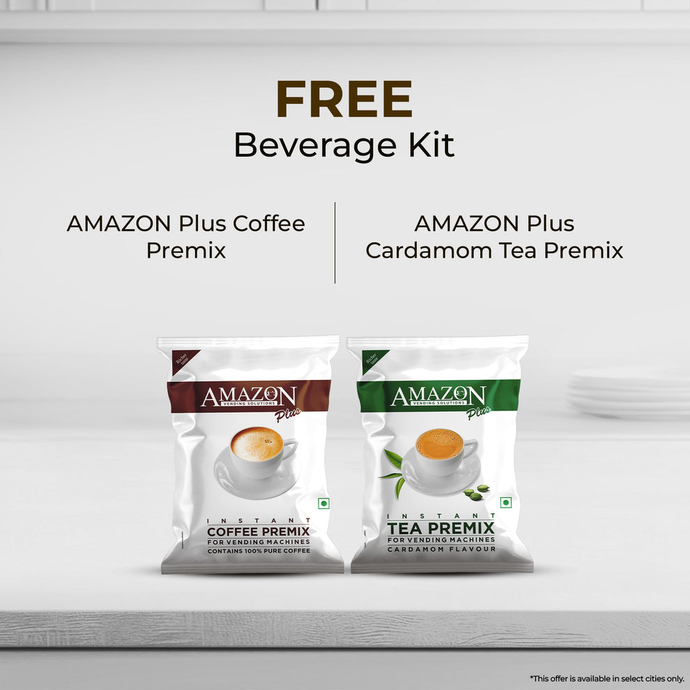 AMAZON Plus Coffee and Cardamom Tea Premix beverage kit for Nescafe vending machine Warangal