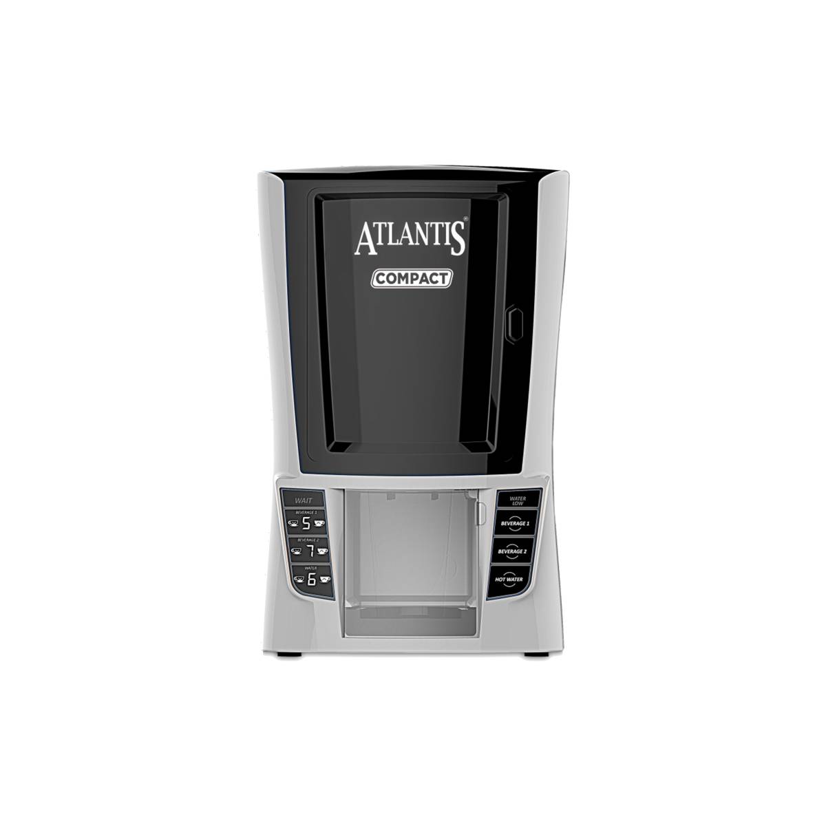 Coffee Walla Atlantis Compact Nescafe vending machine Warangal with black and silver design