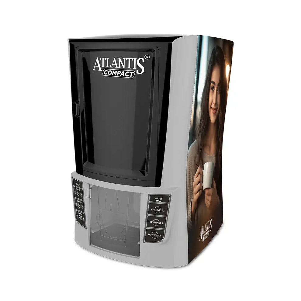 Coffee walla Atlantis Compact Nescafe vending machine Warangal with beverage selection buttons