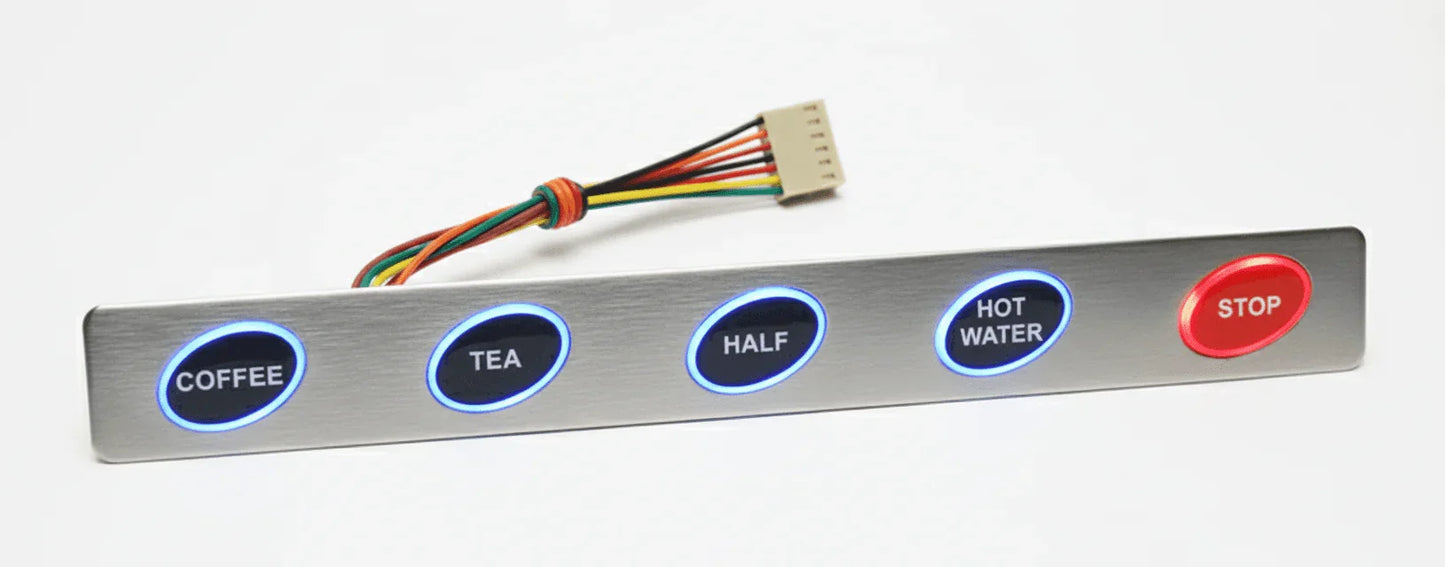 Atlantis oregnal key keypad for Coffee Walla coffee machine with buttons for coffee tea half hot water and stop