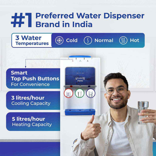 Atlantis Prime 3 Tap Water Dispenser with Hot Cold Normal