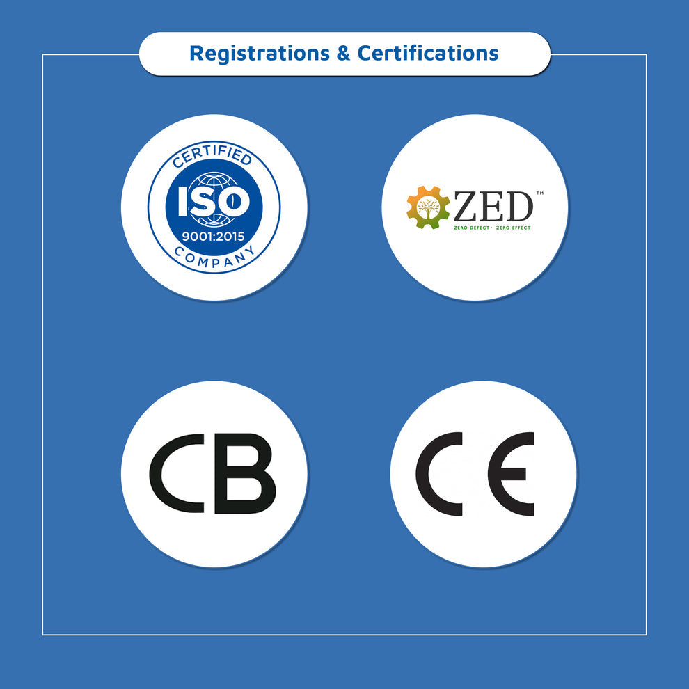 ISO 9001 2015 ZED CB CE registrations and certifications for ATLANTIS SUPER Floor Standing