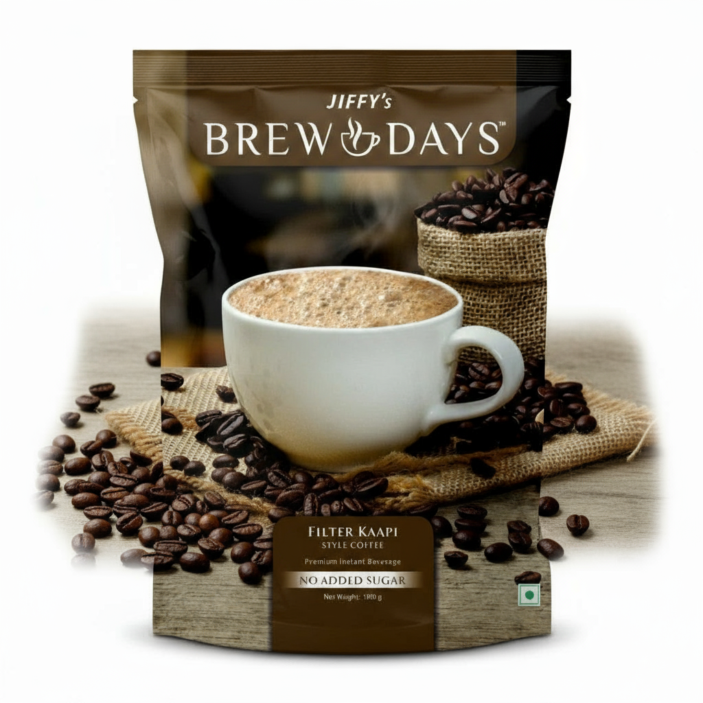 Brewdays suger free coffee filter kaapi style instant premium coffee by Coffee walla with no added sugar